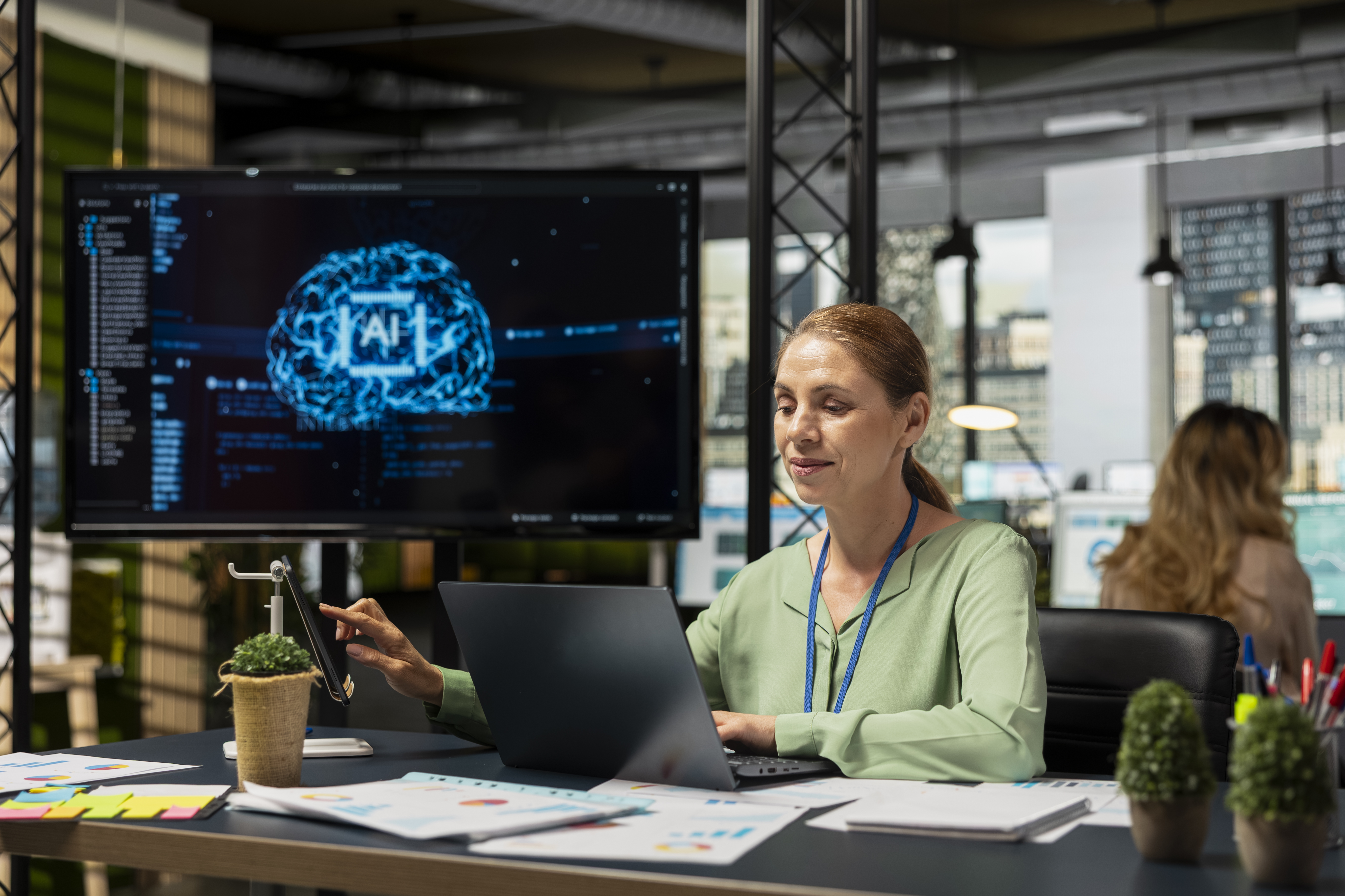 It Company Manager Uses Ai Automation And Deep Learning For Forecasting