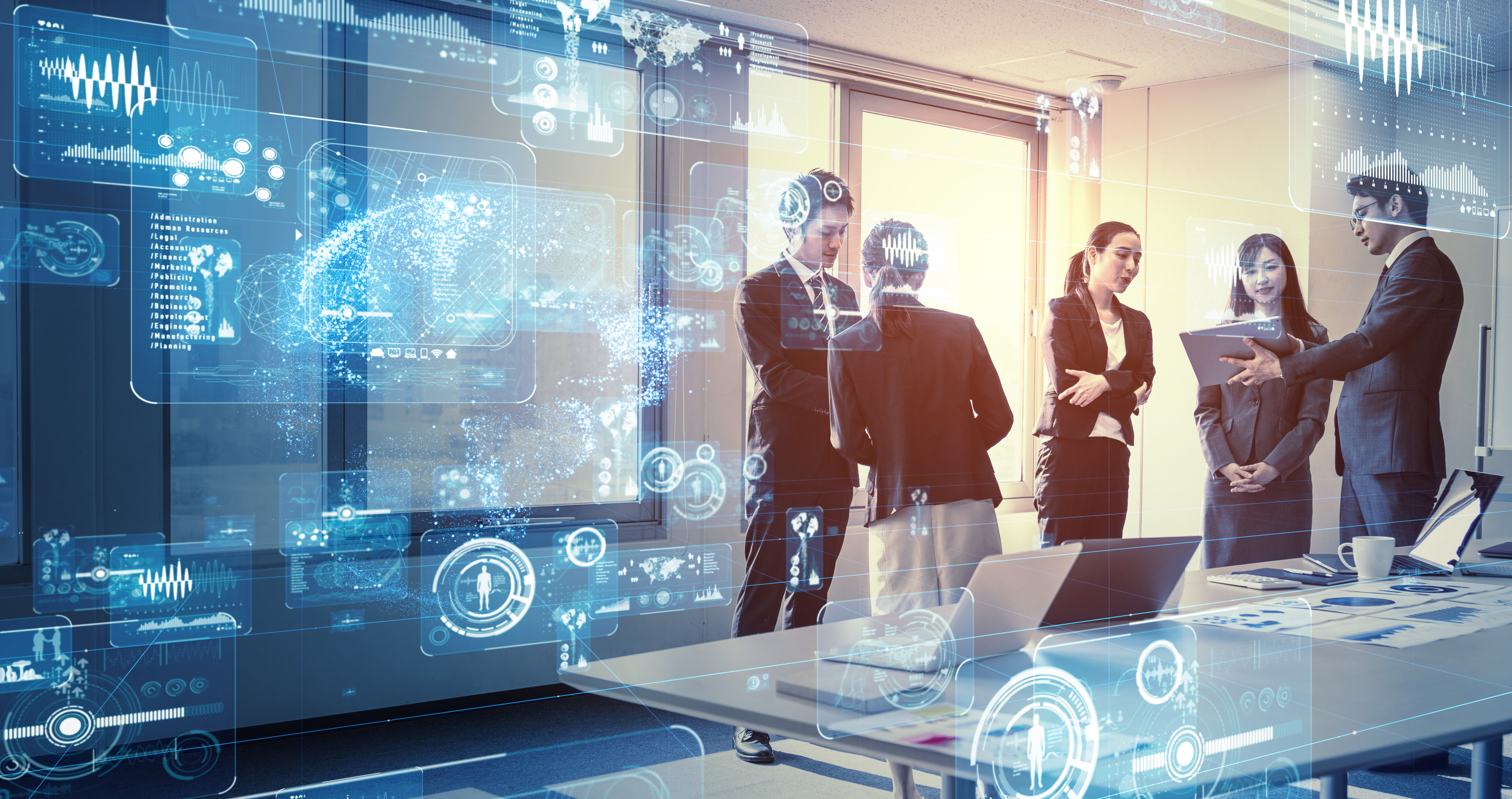 Business And Technology Concept Smart Office