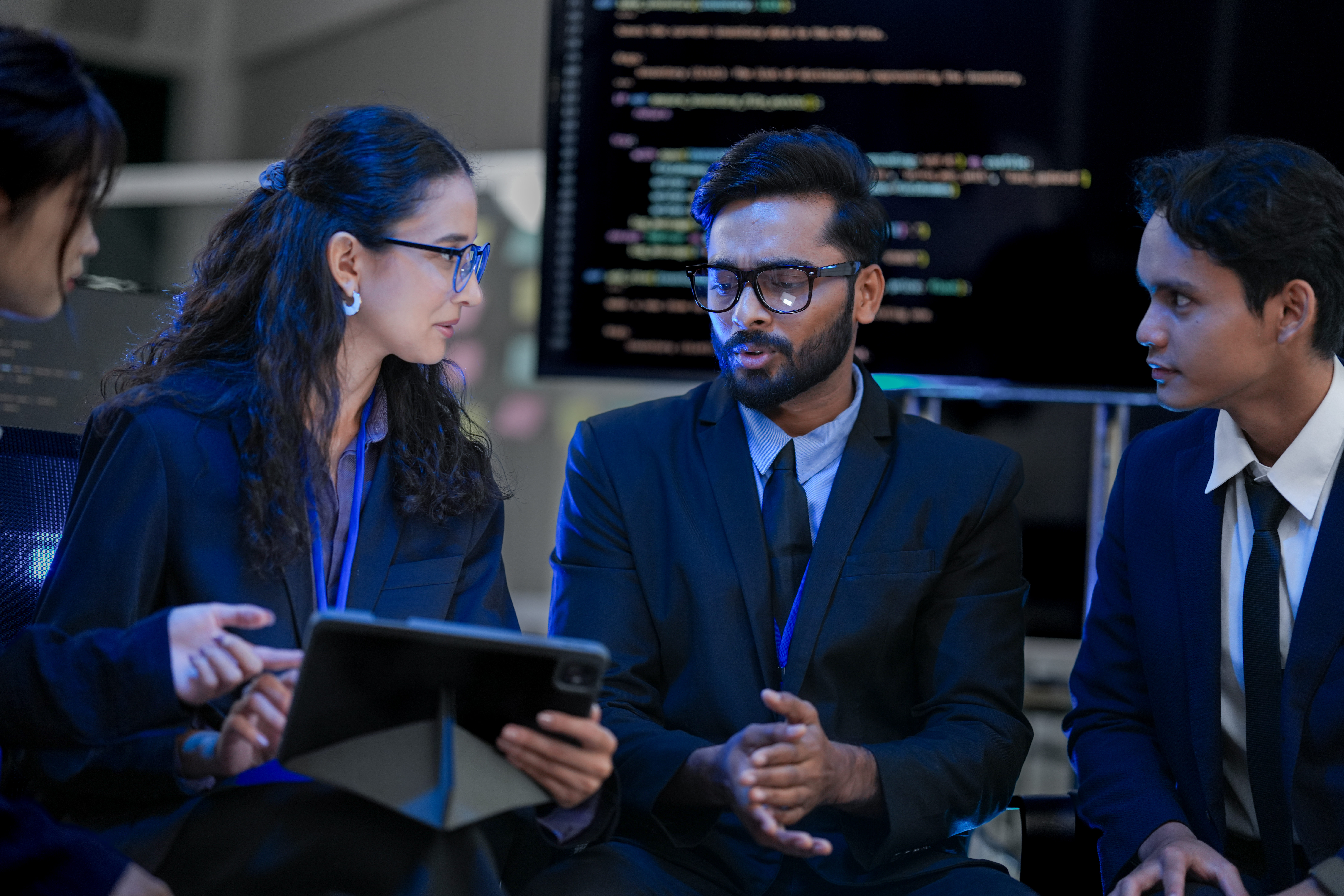 Diverse Team Of Ai Engineers Strategizing On An Autonomous System'S Architecture Concept For Developing Generative Ai, Ethical Agi, And Quantum Machine Learning Breakthroughs
